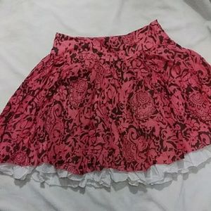 Juicy Couture pink and black skirt